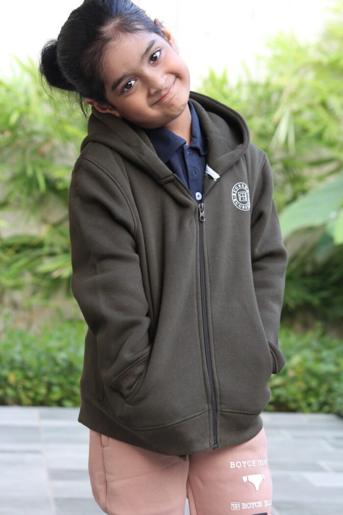 Everyday Comfort Zip Hoodie BHDE-468 D.OLIVE