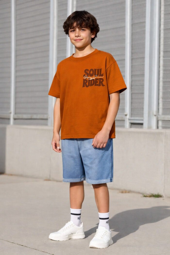 Kids Comfy T-Shirt RUST BTSS-1810