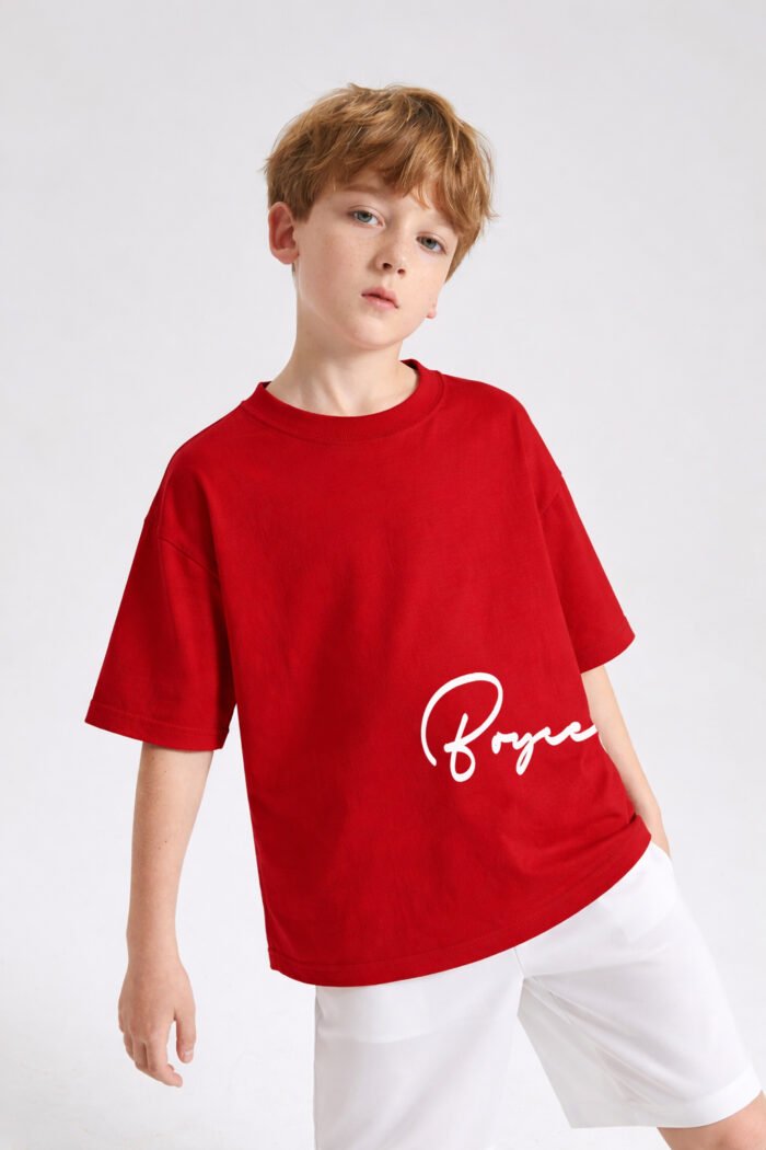 Kids Comfy T-Shirt RED BTSS-1814