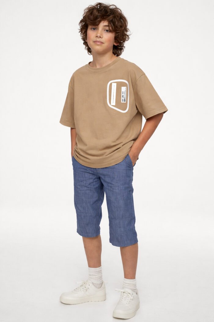 Kids Comfy T-Shirt KHAKHI BTSS-1820